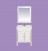 Мебель для ванной Misty Женева 70 белая патина с зеркалом