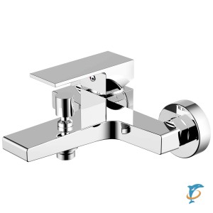 Смеситель для ванны и душа Azario EDDIE с ручным душем, керамический картридж, хром (AZ-WQY238207C)  (AZ-WQY238207C)