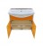 Мебель для ванной Misty Джулия 75 с зеркало-шкафом подвесная оранжевая