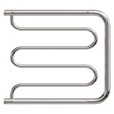 Полотенцесушитель водяной Point PN25666P 600x600 Фокстрот с полкой, хром — 