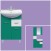 Мебель для ванной Misty Стиль 55 зеленая с 1-м ящиком и левым зеркалом