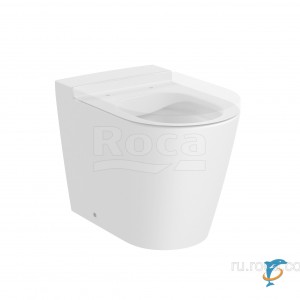 Чаша Roca Inspira Round напольная 560, Rimless, белый матовый 347526620 (347526620)