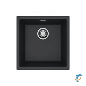 Мойка кухонная Alveus OMNI 20 GRANITAL DEEP BLACK-G90 450x450x198 с сифоном 1145083 (1150048)
