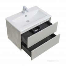 Тумба под раковину Aquaton Сохо 75 cлэйт, галька серая 1A258101AJ9A0 — 