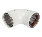 Элемент дымохода STOUT  D80/100 отвод 90° утепленный п/м — 