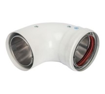 Элемент дымохода STOUT  D80/100 отвод 90° утепленный п/м — 