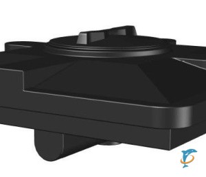 Бак д/душа 120 литров (черный) (950х950х305)  (0-16-2590)