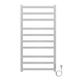 Полотенцесушитель электрический AZARIO PALERMO 500/1000 квадрат, 10 секций, диммер справа, белый (AZ83850W) — 