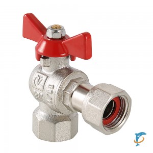 Кран шаровой VALTEC VT.266.N 1" угловой с накидной гайкой и внутренней резьбой  (VT.266.N.0606)