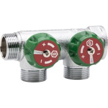 STOUT Коллектор регулирующий 3/4&quot;, 2 отвода 1/2&quot; — 