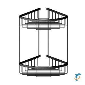 Полка угловая двойная Timo Saona 13082/03 черный (13082/03)