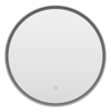 Зеркало Brevita Pluto 60 круглое сенсор на зеркале, платина — 
