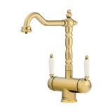 Смеситель OMOIKIRI Amagasaki-G для кухни золото &mdash; 