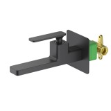 Смеситель для раковины встроенный Timo Torne 4372/03SM черный &mdash; 