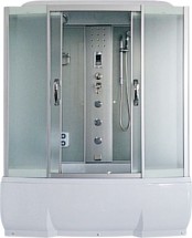 Душевая кабина River DUNAY 170/80/50 MT — закрытая кабина, полностенная, комбинированная с ванной, двери раздвижные, материал поддона: акрил, материал стенок: стекло,
Габариты (ШхВхД)	80х218х170 см
