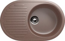 Односекционная реверсивная мойка ULGRAN U-107 терракот — 