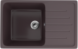 Односекционная реверсивная мойка ULGRAN U-400 шоколад — 
