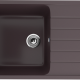 Односекционная реверсивная мойка ULGRAN U-400 шоколад  (U-400-345)