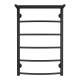 Полотенцесушитель водяной AZARIO VERONA 500/800 с полкой, 5 секций, нижнее/диагональное подключение, 1/2", графит (AZ83864PG)  (AZ83864PG)
