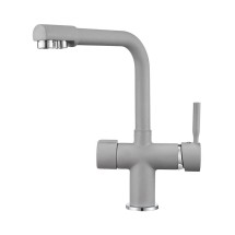 Смеситель для кухни Point PN3104AL серый — 