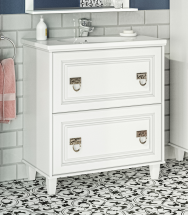 Тумба для комплекта Misty Версаль 80 белая — 