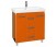 Тумба для комплекта Misty Джулия Qvatro 75 с 3-мя ящиками прямая оранжевая