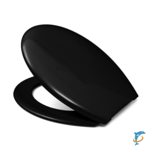 Крышка-сиденье для унитаза Haro"Bermuda", пластиковое крепление, термопласт, черное  (547058)