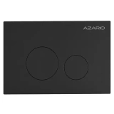 Кнопка смыва AZARIO NEW-TS механическая, двойной смыв, круглые кнопки, нержавеющая сталь 304, черный (AZ-SS-002-B) &mdash; 