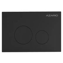 Кнопка смыва AZARIO NEW-TS механическая, двойной смыв, круглые кнопки, нержавеющая сталь 304, черный (AZ-SS-002-B) &mdash; 