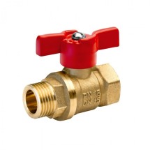 Кран шаровой латунный 11Б27П1 А31/1, 1/2 г/ш, бабочка — 