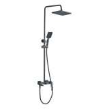 Душевая система HAIBA HB24817-3 тропический душ, латунь, оружейная сталь — 