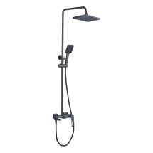 Душевая система HAIBA HB24817-3 тропический душ, латунь, оружейная сталь — 