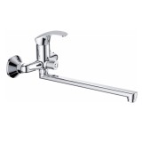 Смеситель для ванны HAIBA HB2236 длинный излив, латунь, хром &mdash; 