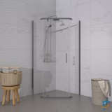 Душевая Ширма Тритон Дека-Графит 90х90 — 