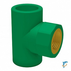 Полипропиленовый тройник Baenninger с внутренней резьбой 32 мм х Rp 3/4'' PP-R G8130g  (5R41084511)